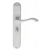 Andros Lever On Long Wc Backplate - Satin Chrome