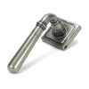 Pewter Newbury Lever on Rose Set (Square) - Unsprung