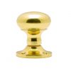 Mushroom Mortice Knob (Unsprung) - Polished Brass