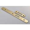 Forend Strike And Fixing Pack To Suit Din Euro Deadlock (Security) Radius  - Satin Brass