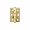 Atlantic CE Fire Rated Grade 7 Ball Bearing Hinges 3" x 2" x 2mm - Polished Brass (Pair)