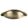 Cup Pattern Handle 64mm - Antique Burnished Brass