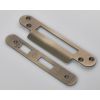 Forend Strike & Fixing Pack To Suit Architectural Sashlocks (Bas/Ess/Lss/Oss) Radius - Antique Brass
