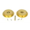 Polished Brass 75mm Plain Round Pull - Privacy Set