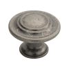 Traditional Pattern Knob 34mm - Pewter
