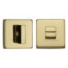 Heritage Brass Square Thumbturn & Emergency Release Polished Brass Finish
