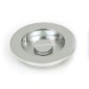 Satin Chrome 75mm Plain Round Pull - Privacy Set