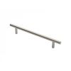 19mm Straight T Pull Handle 300mm Centres - Satin Stainless Steel