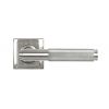 Satin Marine SS (316) Brompton Lever on Rose Set (Square) - Unsprung