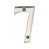 Heritage Brass Numeral 7 Face Fix 76mm (3") Polished Nickel finish