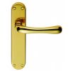 Ibra Lever On Backplate - Latch - Stainless Brass