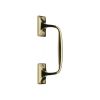 Heritage Brass Door Pull Handle Cranked Design 8" Polished Brass Finish