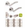 Jigtech Vecta Privacy Door Pack Polished Chrome - JTB82020