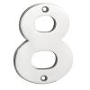 Numerals Number 8  - Bright Stainless Steel