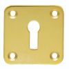 Square Standard Profile Escutcheon - Polished Brass