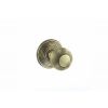 Old English Ripon Solid Brass Reeded Beehive Mortice Door Knob on Concealed Fix Rose - Antique Brass