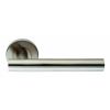 Straight Lever On Sprung Rose - Satin Stainless Steel