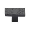 Black Iron Rustic Cabinet Knob Textured Design 41mm
