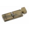 Aged Brass 40/40 5pin Euro Cylinder/Thumbturn