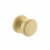 Millhouse Brass Boulton Solid Brass Stepped Mortice Door Knob on Concealed Fix Rose - Satin Brass
