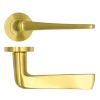 RT020PVDSB Como Lever On Rose - PVD Satin Brass