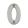 Heritage Brass Numeral 0 Face Fix 76mm (3") Satin Nickel finish