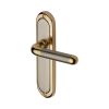 Heritage Brass Door Handle Lever Latch Vienna Design Jupiter finish