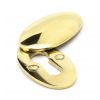 Polished Brass Oval Escutcheon & Cover