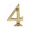 Heritage Brass Numeral 4 Face Fix 51mm (2") Antique Brass finish