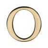 Heritage Brass Alphabet O Pin Fix 51mm (2") Polished Brass Finish