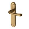 Heritage Brass Door Handle Lever Latch Luna Design Antique Brass finish