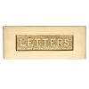 Heritage Brass Embossed Letterplate Satin Brass finish