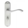 Andros Lever On Wc Backplate - Satin Chrome