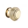 Aged Brass Beehive Cabinet Knob 30mm