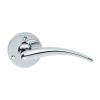 Victorian Wing Lever On Round Rose  - Polished Chrome