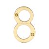 Heritage Brass Numeral 8 Face Fix 76mm (3") Satin Brass finish