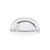 Alexander & Wilks - Collaco Ridged Cabinet Cup Pull - Polished Chrome