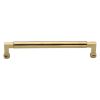 Heritage Brass Cabinet Pull Bauhaus Design 203mm CTC Polished Brass Finish