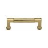 Heritage Brass Cabinet Pull Bauhaus Design 101mm CTC Polished Brass Finish