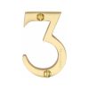 Heritage Brass Numeral 3 Face Fix 51mm (2") Satin Brass finish