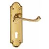 Ashtead Lever On Lock Backplate - Polished Brass