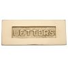 Heritage Brass Embossed Letterplate Polished Brass finish