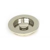 Polished Nickel 75mm Plain Round Pull - Privacy Set