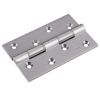 Double Stainless Steel Washered Brass Butt Hinge - Satin Chrome (Pair)