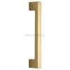Heritage Brass Door Pull Handle Urban Design 457mm Polished Brass Finish