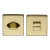 Heritage Brass Square Thumbturn & Emergency Release Polished Brass finish