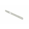 Forend Strike & Fixing Pack To Suit Din Anti Thrust Night Latch-Bright Stainless Steel-Radius Forend - Bright Stainless Steel