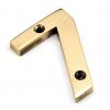 Polished Bronze Numeral 7