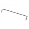 19mm Cranked Pull Handle 600mm Centres - Satin Stainless Steel