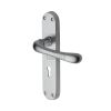 Sorrento Door Handle Lever Lock Donna Design Satin Chrome finish